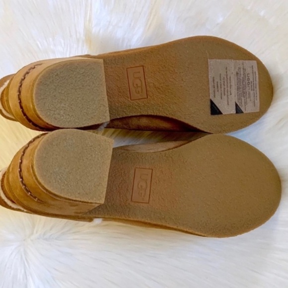 NEW!! UGG Kasen II Chestnut Pull on Heeled Ankle Booties - Picture 5 of 8